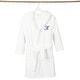 preview thumbnail 10 of 78, Sweet Kids 100% Polyester SUPER PLUSH Double Brushed Hooded Bathrobe with Purple Script Monogram
