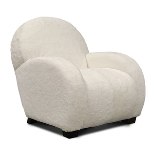 Dolly 100% Shearling Sheepskin Rounded Accent Armchair - Bed Bath ...