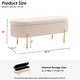 preview thumbnail 70 of 120, Velvet Storage Bench for Bedroom