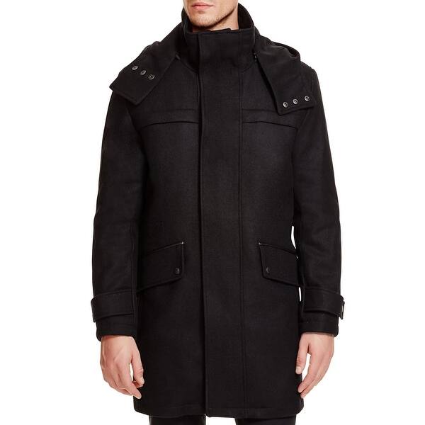 Shop Cole Haan Mens Duffle Coat Winter Wool Overstock 29010110 S