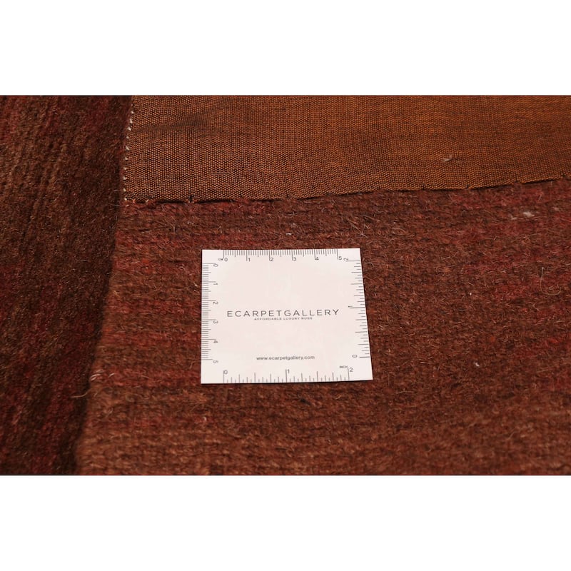 ECARPETGALLERY Hand-knotted Opulence Brown Viscose, Wool Rug - 11'5 x 12'3