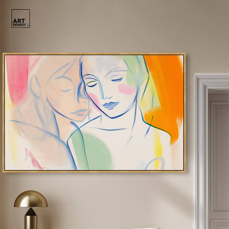Brushstroke Bond Canvas by Art Remedy