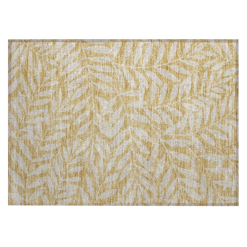 Machine Washable Indoor/ Outdoor Chantille Palm Rug