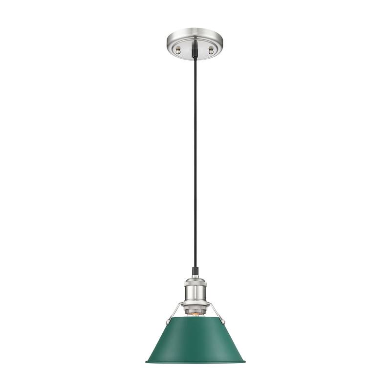 Golden Lighting Orwell Single Light 7-1/2" Wide Mini Pendant in Pewter