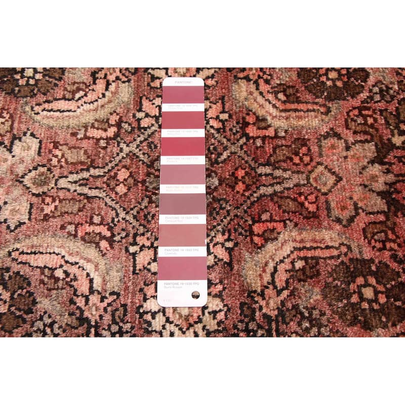 ECARPETGALLERY Hand-knotted Andelz Dark Red Wool Rug - 3'7 x 9'9