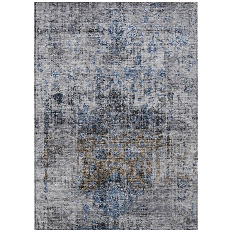 HomeRoots Floral Traditional Rectangle Outdoor Rug