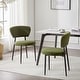preview thumbnail 26 of 49, Hearth Upholstered Dinning Chair Set by Christopher Knight Home Set of 2 - Green+Black