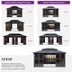 preview thumbnail 23 of 62, PURPLE LEAF Double Top Outdoor Sunroom Screen House Patio Hardtop Gazebo