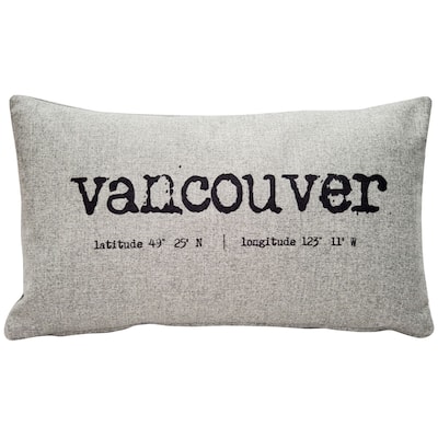 Vancouver Felt Coordinates Throw Pillow
