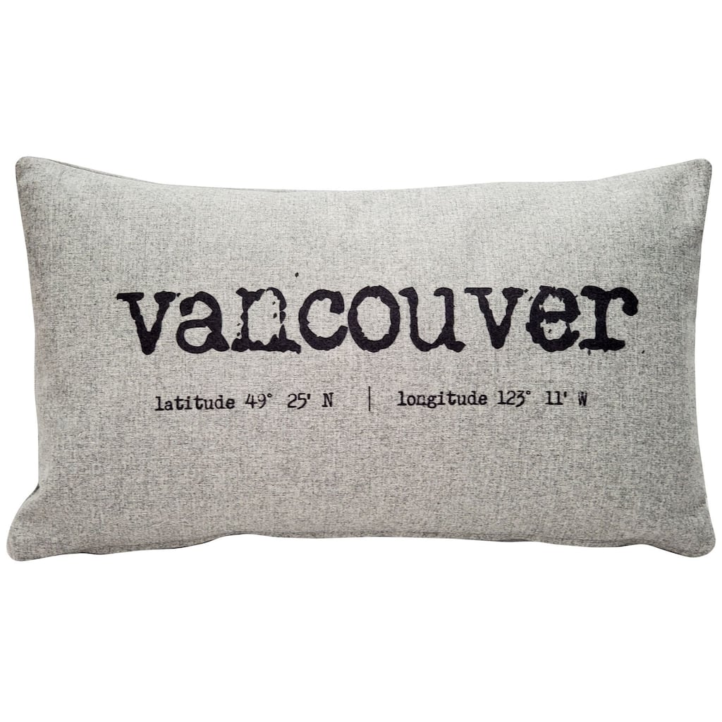 Vancouver Felt Coordinates Throw Pillow