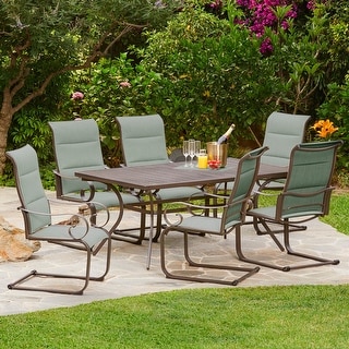Royal Garden - Patio Dining Set - 7-Piece - Mountain View - Teal