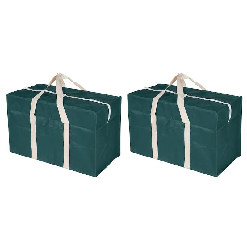 Closet Storage Bags, 2Pcs 23.6" L Cloth Blanket Organizer Foldable Bag