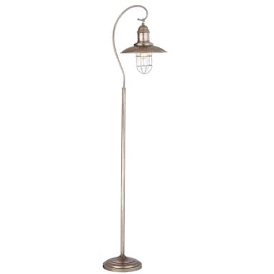 SAFAVIEH Lighting 66.5-inch Romelo Floor Lamp - Silver