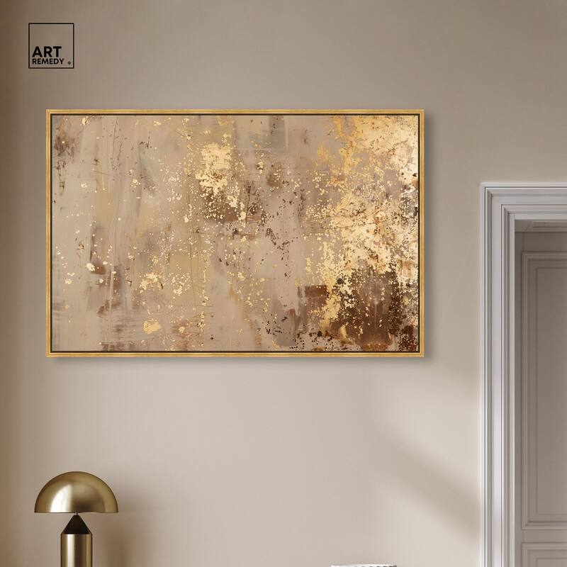 Gilded Dust Canvas by Art Remedy