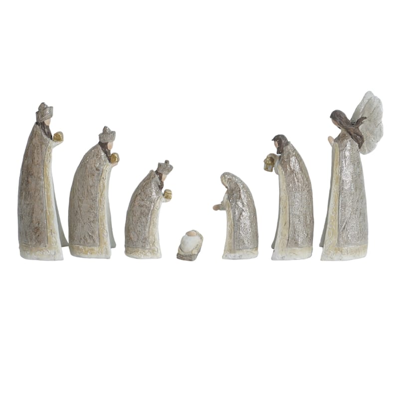 Christmas Nativity Tabletop Figurines - 6" - Set of 7