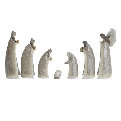 Christmas Nativity Tabletop Figurines - 6" - Set of 7