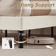 preview thumbnail 7 of 12, Javlergo Twin Size Kids Bed Frame with Adjustable Height Headboard Bed Frame with Heavy Duty Frame No Box Spring Needed