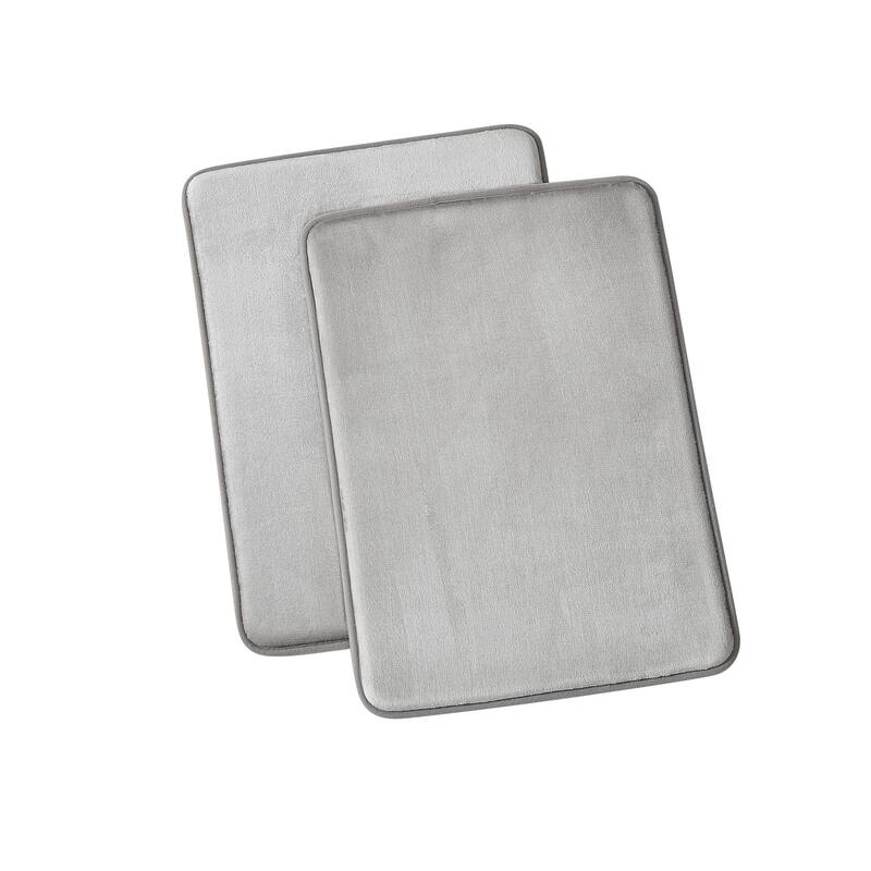 Royal Velvet Signature Solid Memory Foam Set of 2 Bath Rug