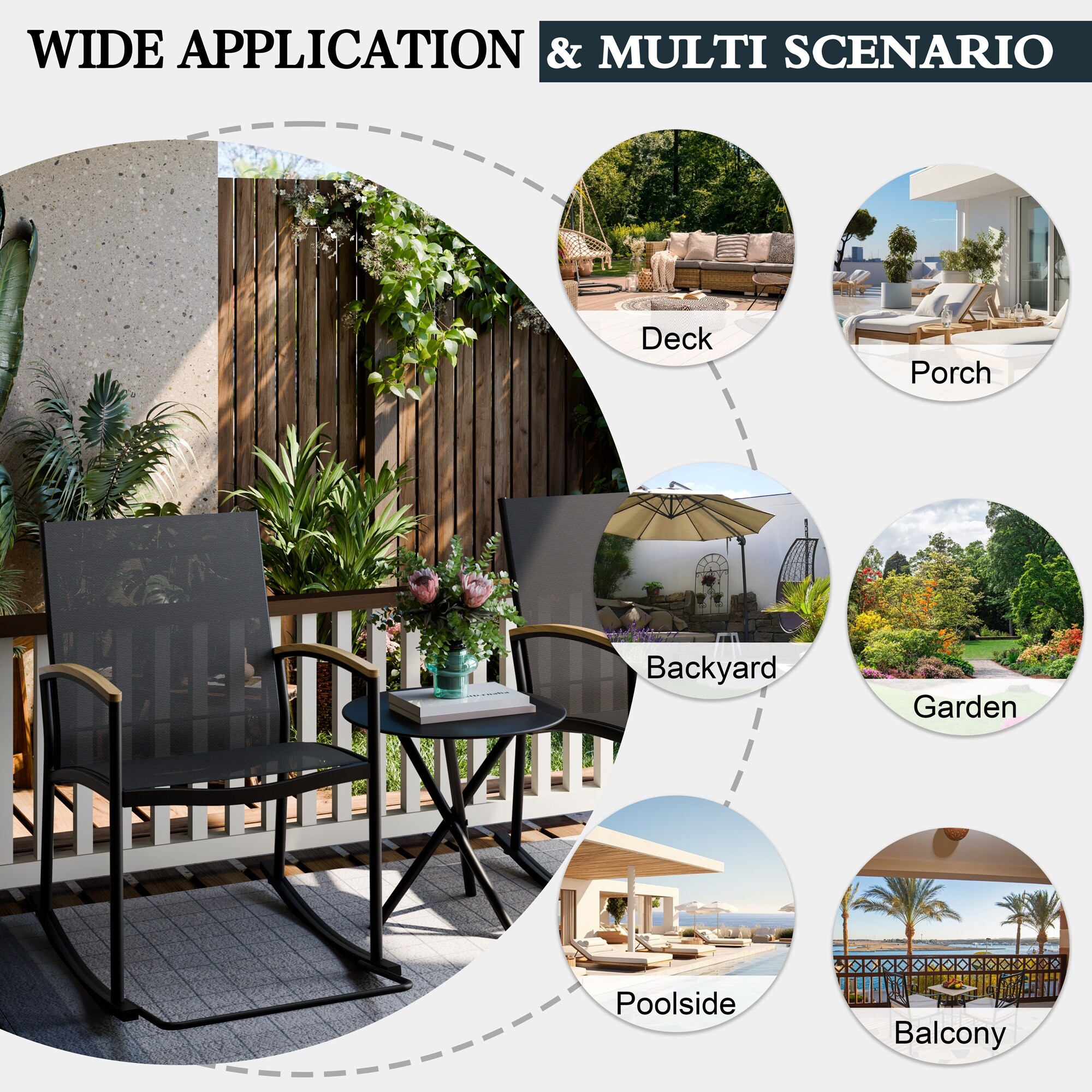 Futzca 3 Piece Patio Bistro Sets Two Chairs with Coffee Table On Sale Bed Bath Beyond 40313486
