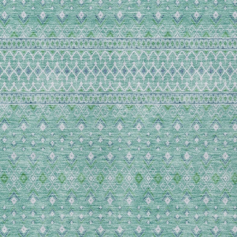HomeRoots Tribal Transitional Rectangle Outdoor Rug