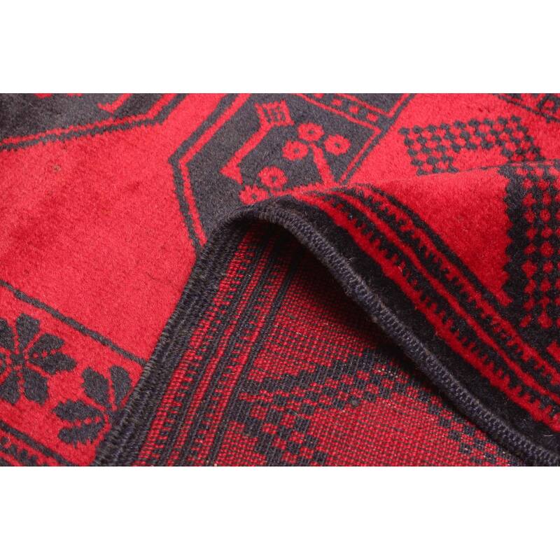 ECARPETGALLERY Hand-knotted Teimani Black Wool Rug - 2'10 x 4'6