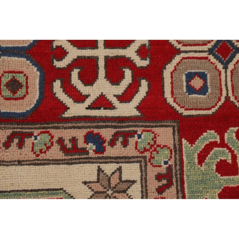 Traditional Oriental Kazak Area Rug Handmade Wool Carpet - 6'5" x 9'2"