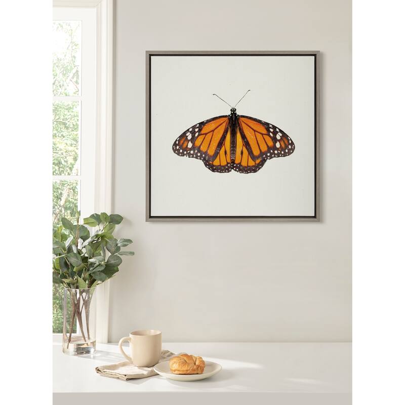 Kate and Laurel Sylvie Monarch Butterfly Canvas by Robert Cadloff