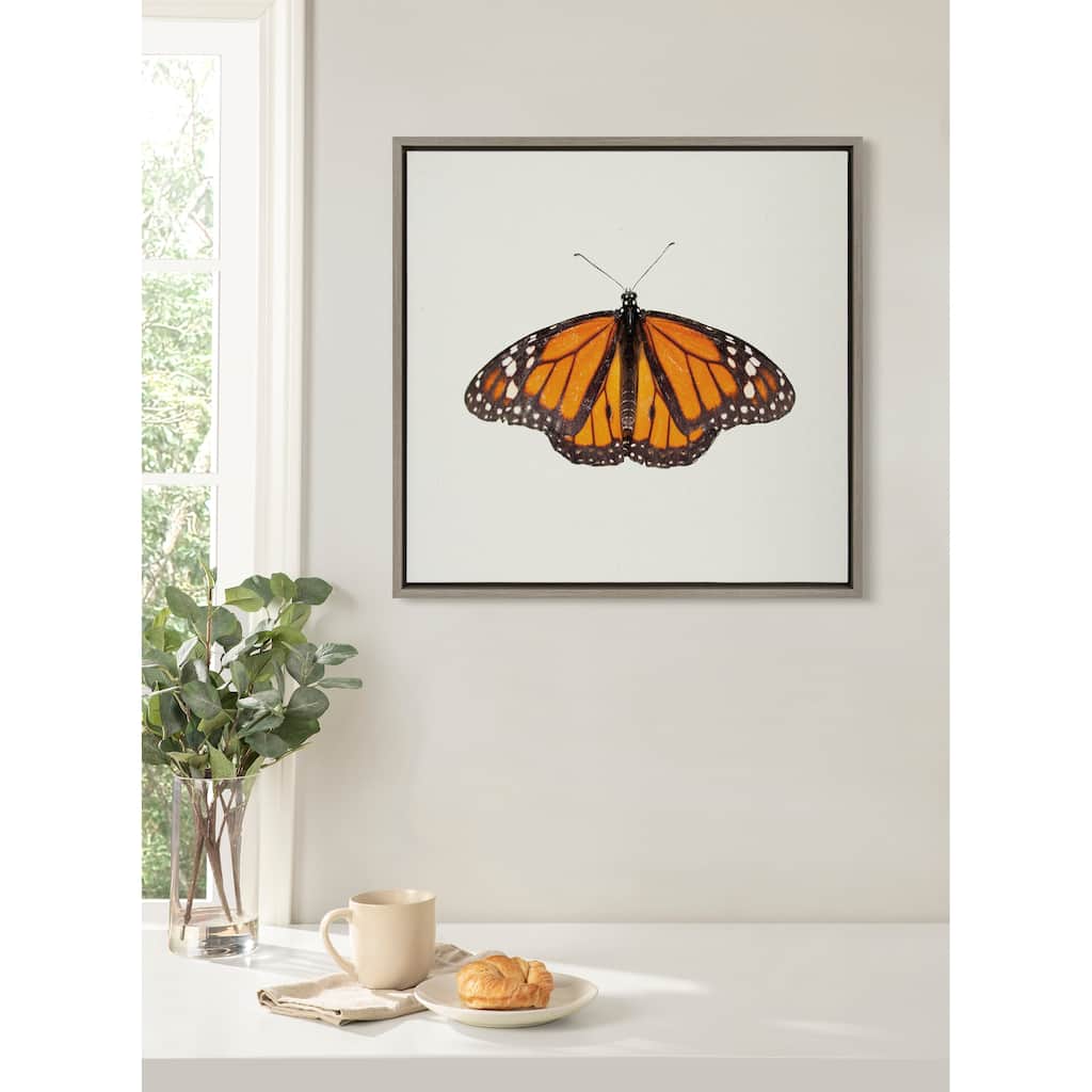 Kate and Laurel Sylvie Monarch Butterfly Canvas by Robert Cadloff