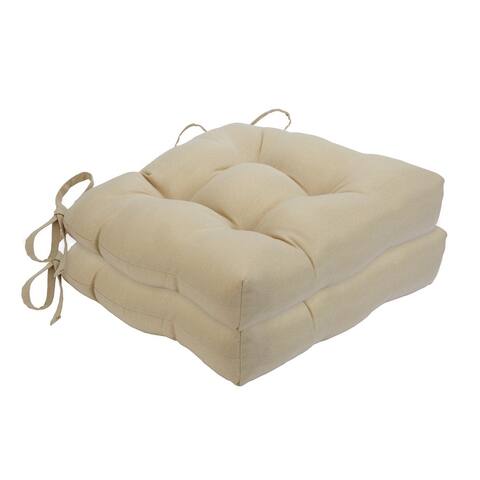 Chase Tufted Chair Seat Cushions - Set of Two
