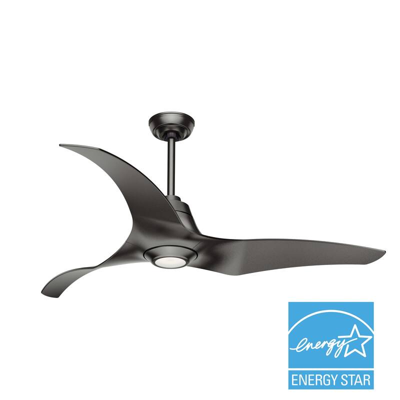 Hunter 60" Arwen Ceiling Fan w/ LED Light Kit, Handheld Remote, Contemporary - ENERGY STAR!