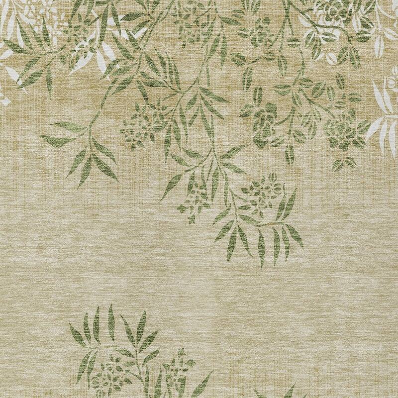 HomeRoots Floral Transitional Rectangle Outdoor Rug
