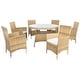 preview thumbnail 34 of 37, SAFAVIEH Outdoor Living Challe 7-Piece Patio Dining Set