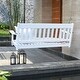 preview thumbnail 17 of 28, Cambridge Casual Alston Traditional Mahogany Wood Porch Swing