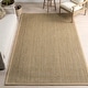 preview thumbnail 1 of 67, Nuloom Kiana Casual Seagrass Bordered Area Rug 5' x 8' - Beige