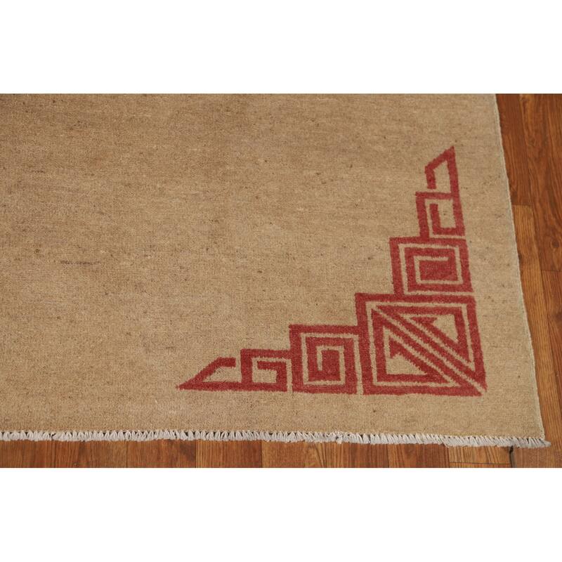 Medallion Gabbeh Oriental Rug Handmade Wool Carpet - 5'7"x 6'6"
