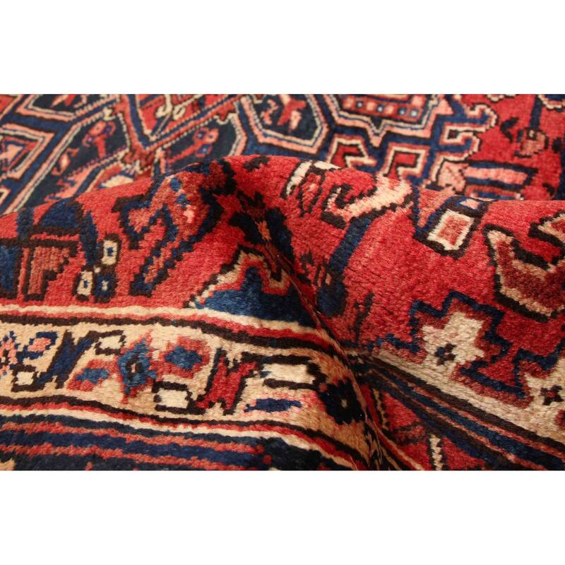 ECARPETGALLERY Hand-knotted Sarabi Red Wool Rug - 7'1 x 9'1