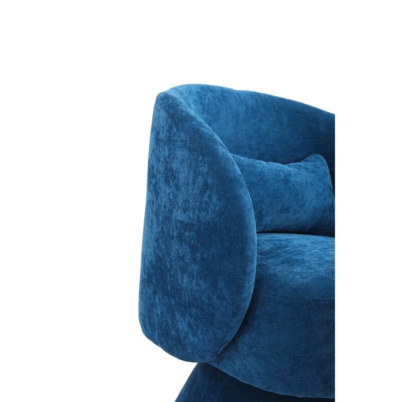 Modern 360 Degree Swivel Accent Chair Armchair, Comfy Velvet Barrel Chair for Living Room,Round Swivel Accent Chair Corner Chair
