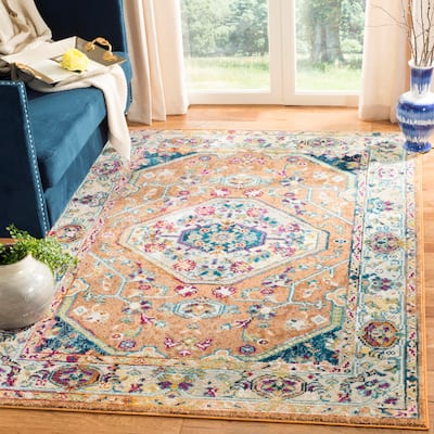 SAFAVIEH Savannah Basmah Boho Oriental Polyester Medallion Rug