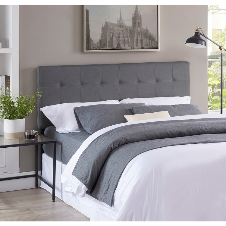 Jessenia Tufted Upholstered Headboard Height Adjustable Queen