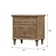 preview thumbnail 2 of 4, Copper Grove Hollabrunn Rustic Grey 2-Drawer Nightstand with USB charging