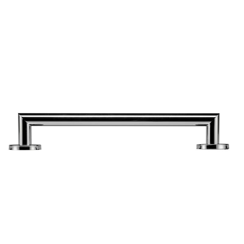 Croydex 18 Inch Modern Stainless Steel Grab Bar with Concealed Fittings, Chrome