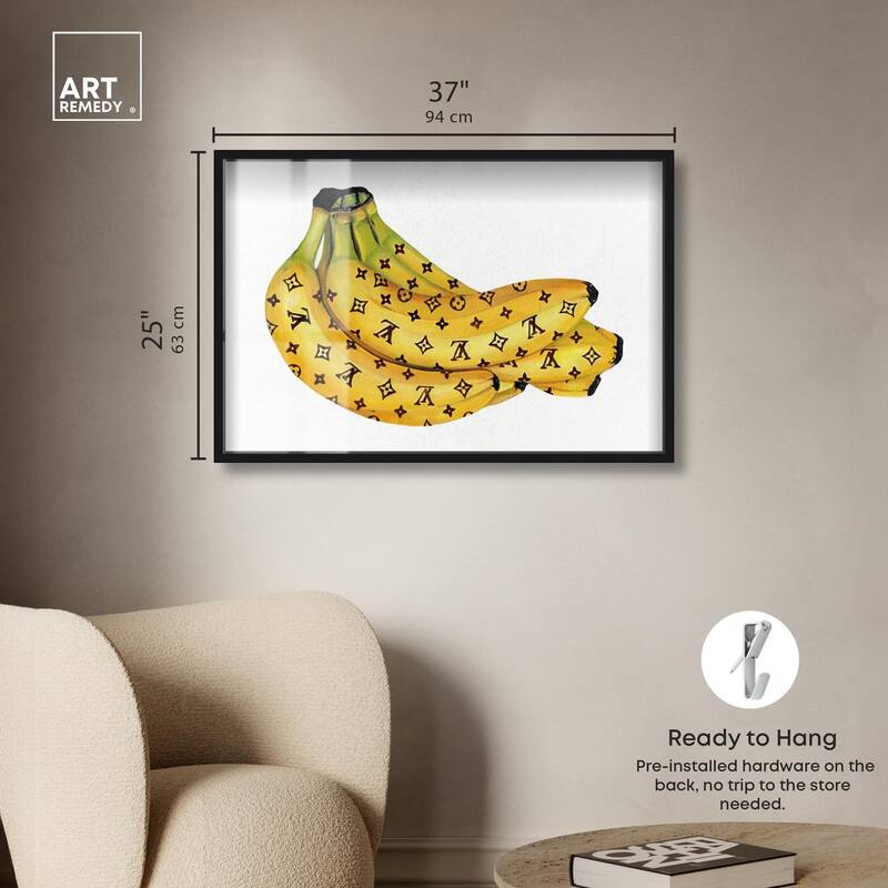 Fashion Bananas III Shadowbox by Art Remedy
