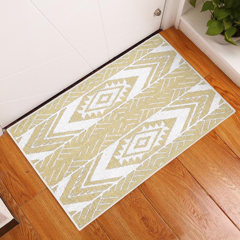 Sussexhome Heavy Duty Ultra Thin Non Slip Washable Cotton Indoor Rug - 2' x 3'