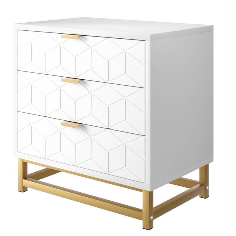 3 Drawer Dresser For Bedroom With Modern Style