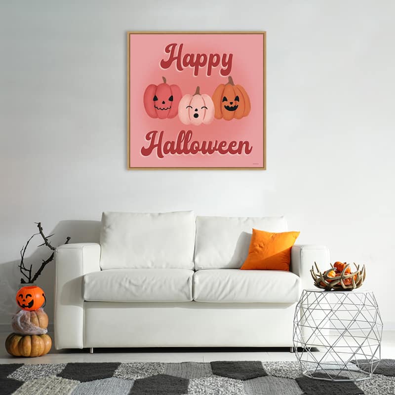 Hometown Halloween XV by Softshell Studio Framed Canvas Wall Art Print