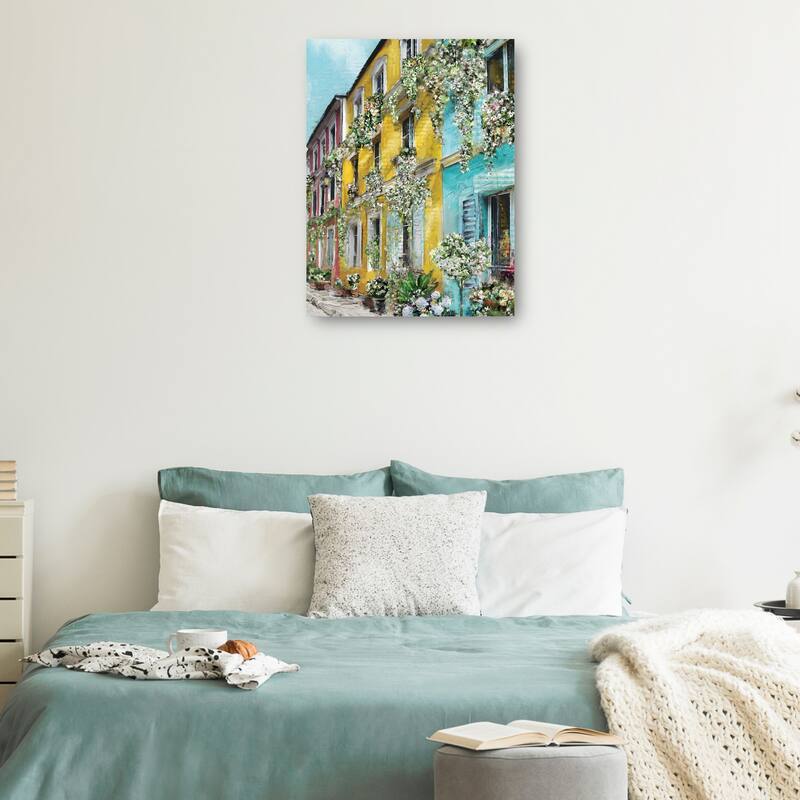 Rue Des Fleurs By Studio Arts Canvas Art Print
