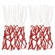 preview thumbnail 2 of 4, 2Pcs 20" Polyester Heavy Type Basketball Hoop Net Replacement, White Red