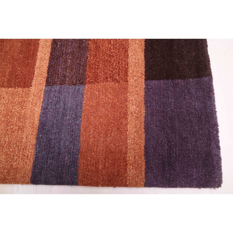 ECARPETGALLERY Hand-knotted Opulence Copper Wool Rug - 4'0 x 5'11