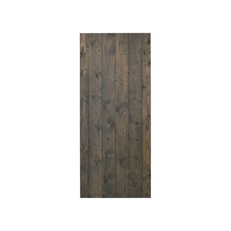Coast Sequoia 36in x 84in K Series Pine Wood Sliding Barn Door With Hardware Kit
