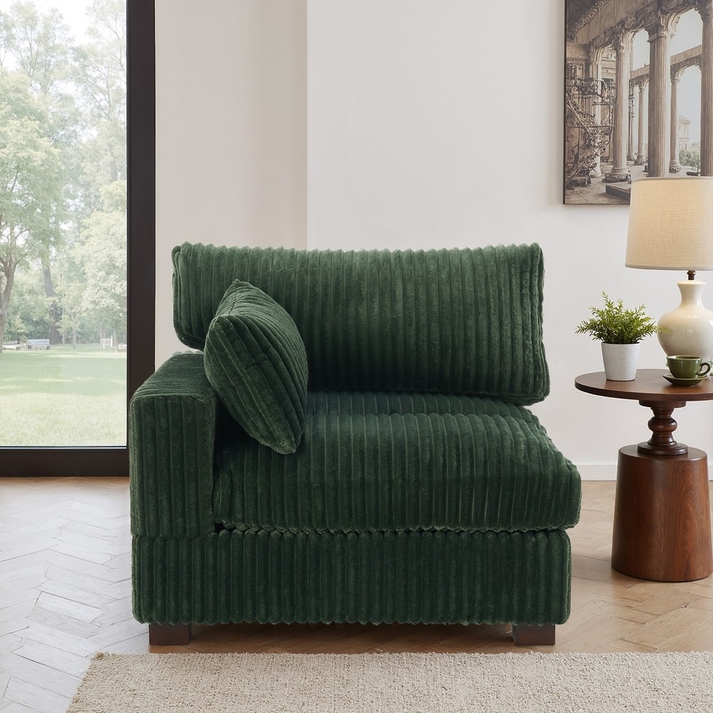 Plush Faux Fur Accent Sofa Chair